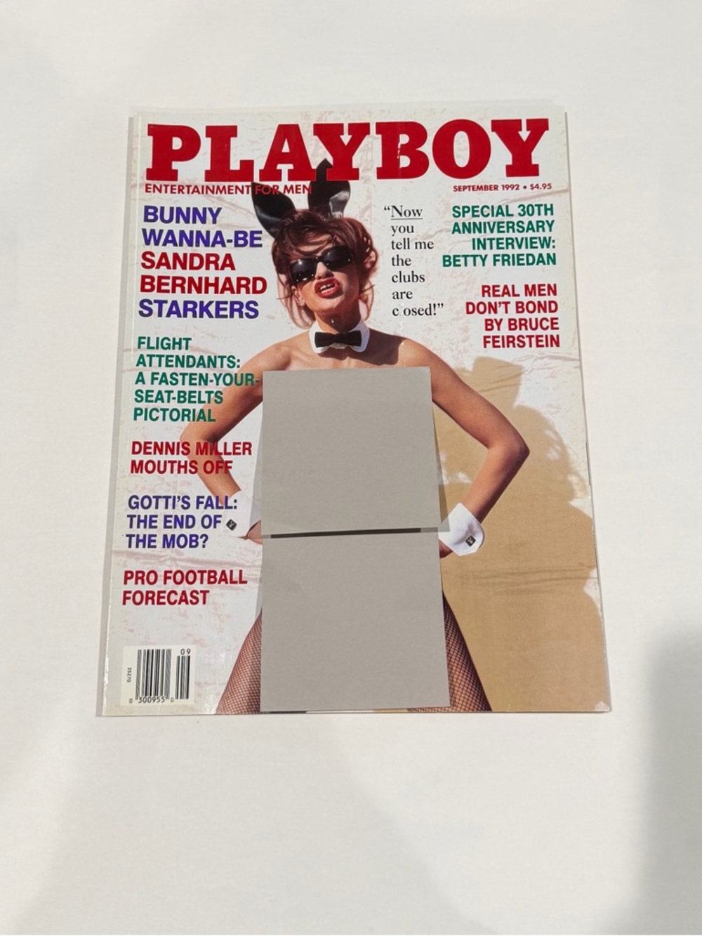 PLAYBOY Red White Cover with Bunny Costume